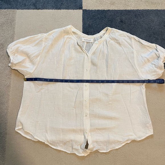 Velvet cotton gauze top size S - Picture 4 of 7